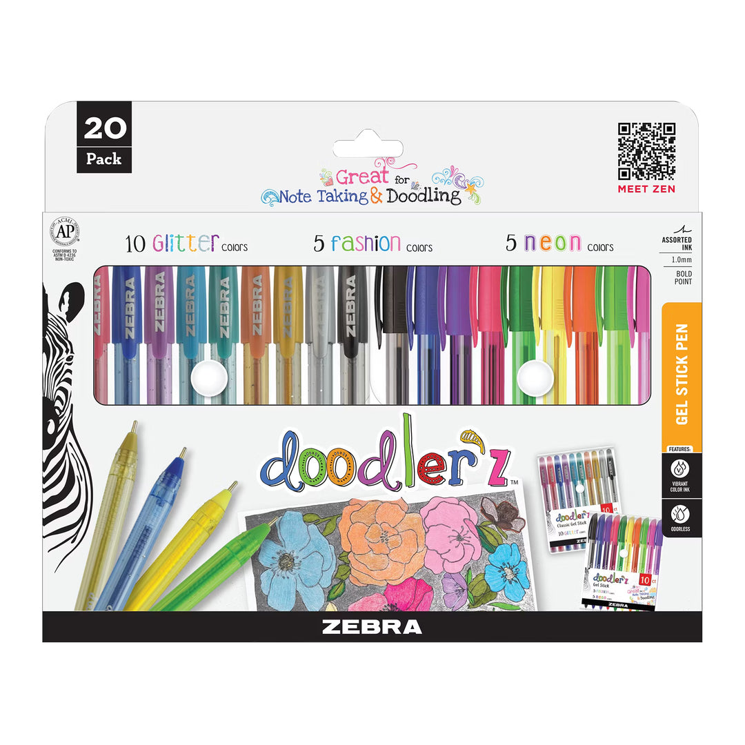 Zebra Lápices Doodler'z