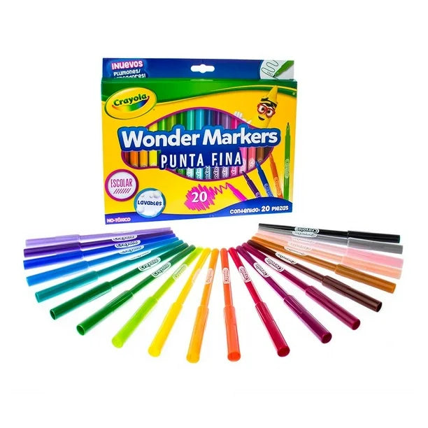 Crayola Wonder Markers - Punta fina