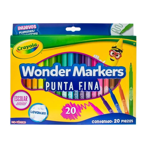 Crayola Wonder Markers - Punta fina