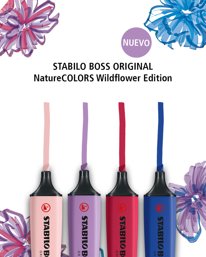 Stabilo Boss Wildflower 4 Colores