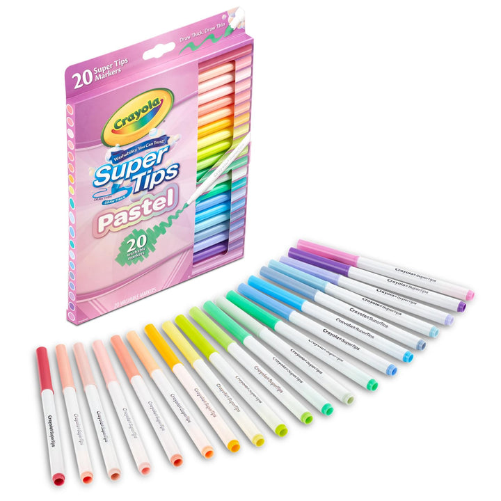Crayola Super Tips 20 Colores Pasteles