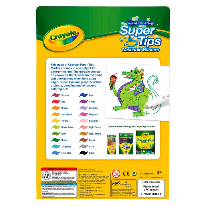 Crayola Super Tips 20 Colores