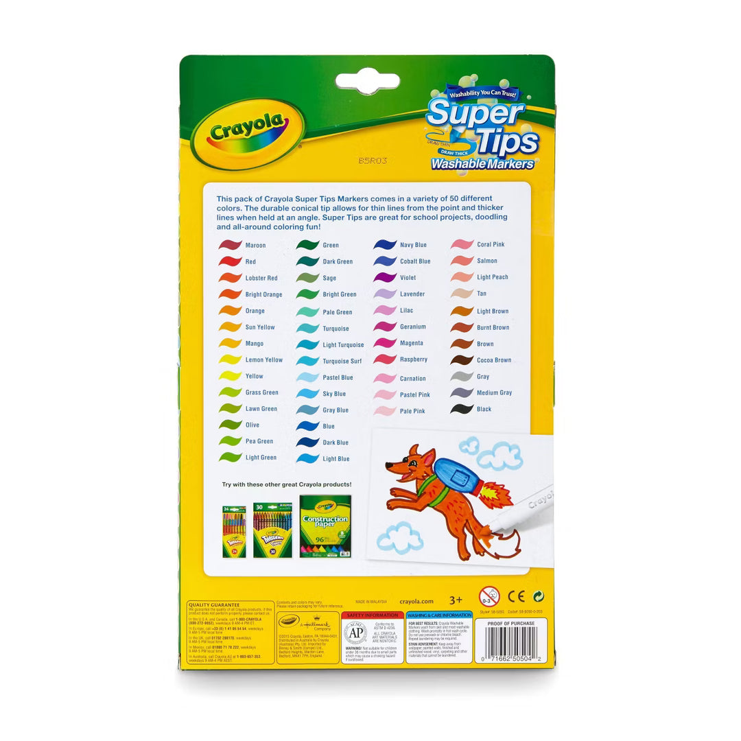 Crayola Super Tips 50 Colores