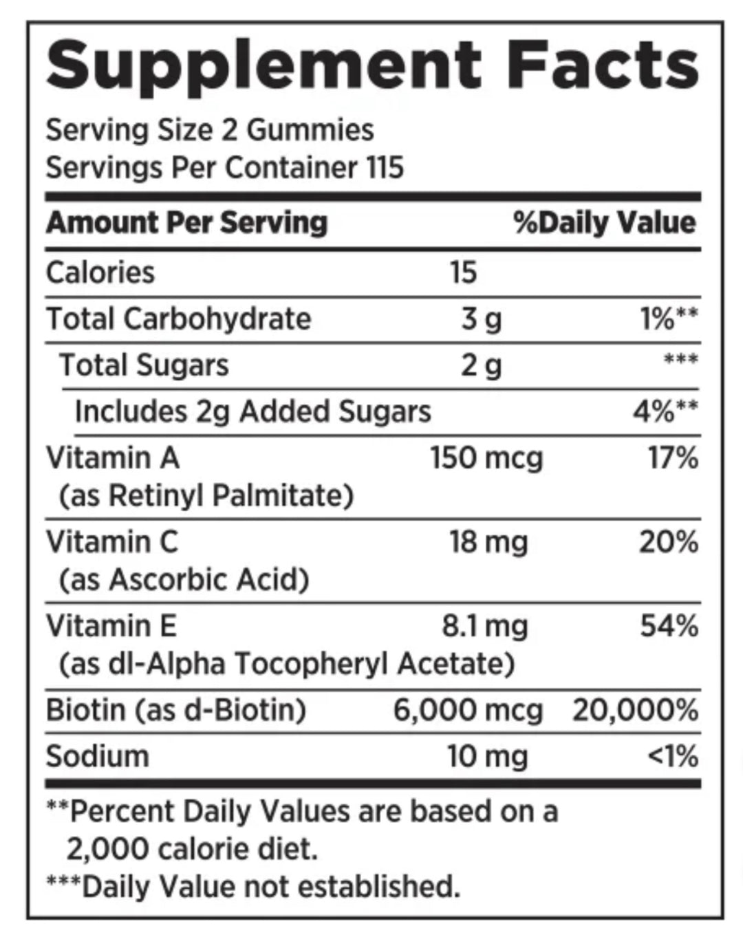 Nature Bounty Biotin Advanced 230 Gomitas