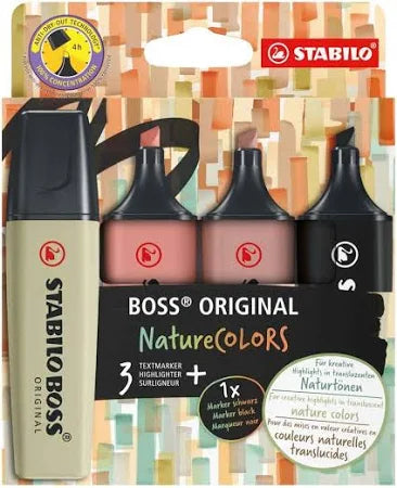Stabilo 4 destacadores Nature Colors