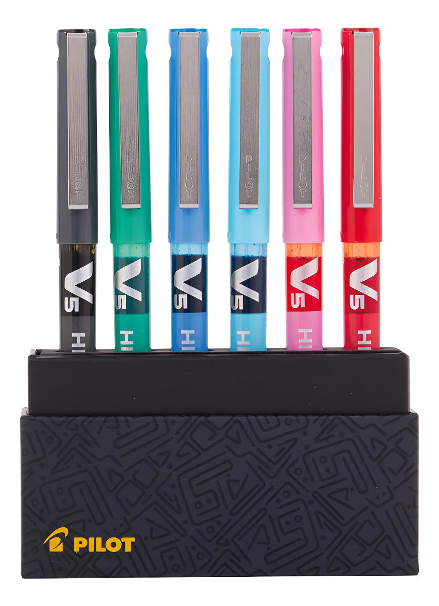 Pilot 6 Lápices Hi-tecpoint V5