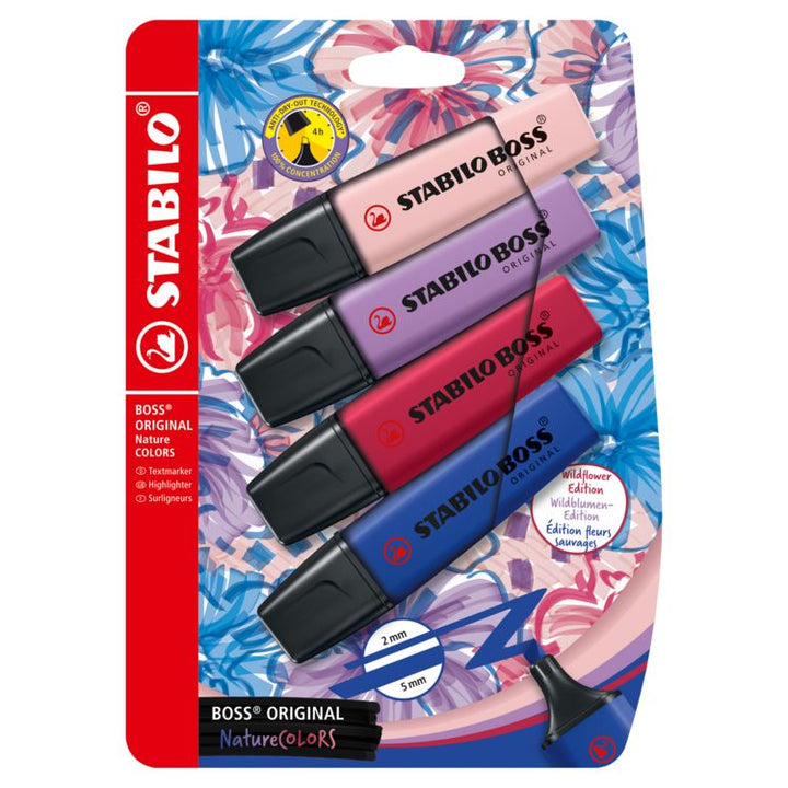 Stabilo Boss Wildflower 4 Colores