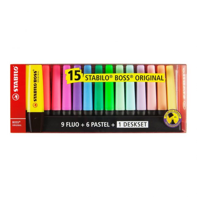 Stabilo 15 Destacadores Basicos