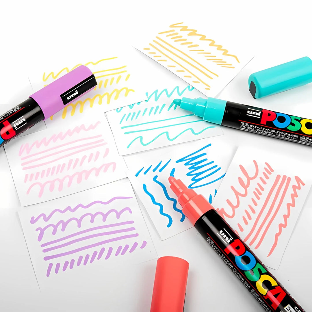 Uni Posca 5M 7 Colores Pastel