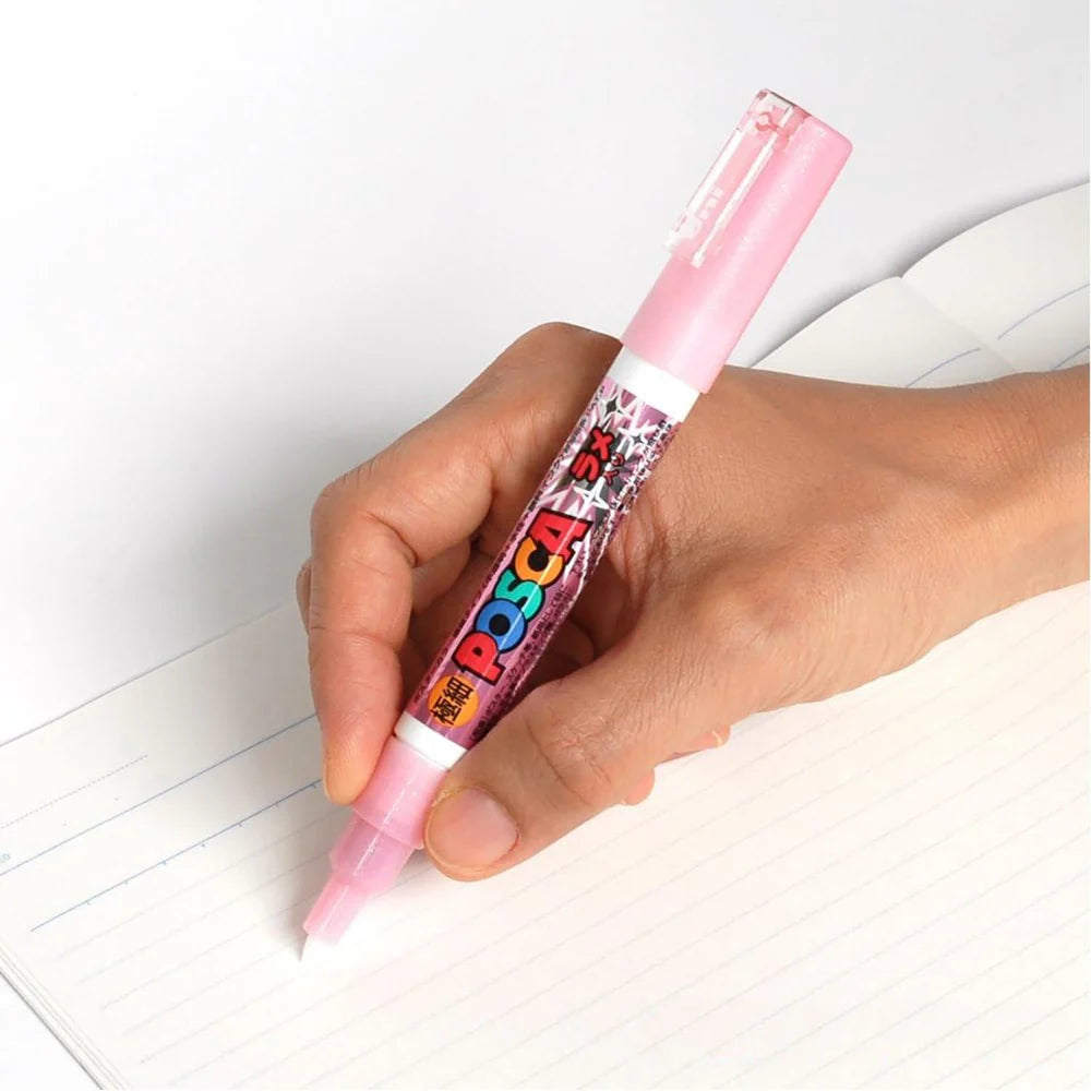 Uni Posca 1M 7 colores Glitter