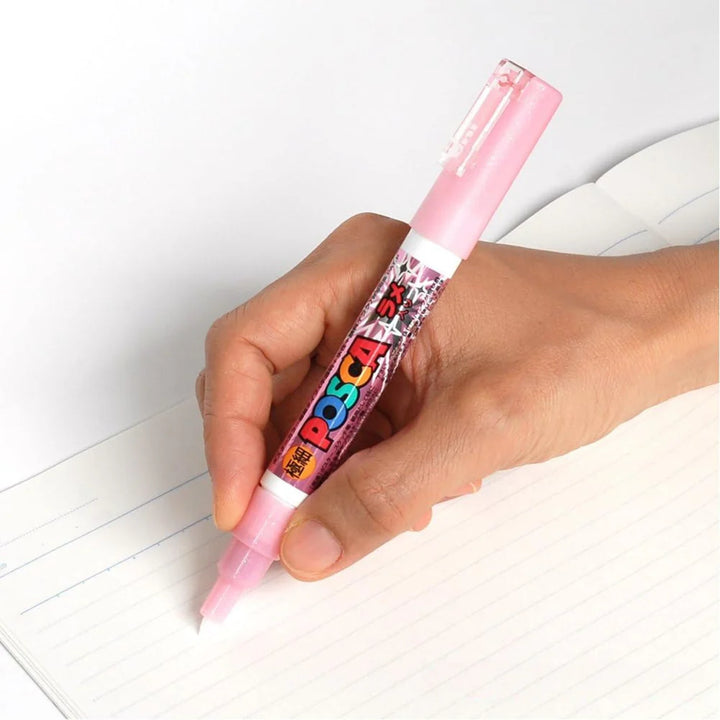 Uni Posca 1M 7 colores Glitter